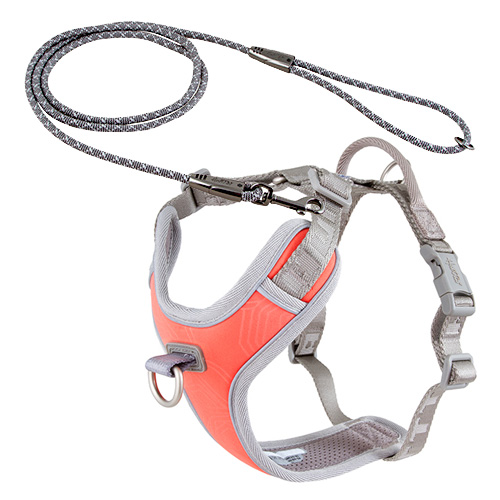 PETTORINA VENTURE NO PULL CORALLO 35-40 CON GUINZAGLIO CASUAL ROPE